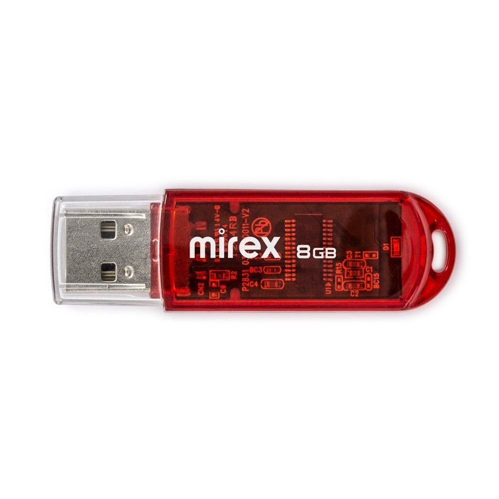 USB 2.0 Flash накопитель 8GB Mirex Elf, красный 2