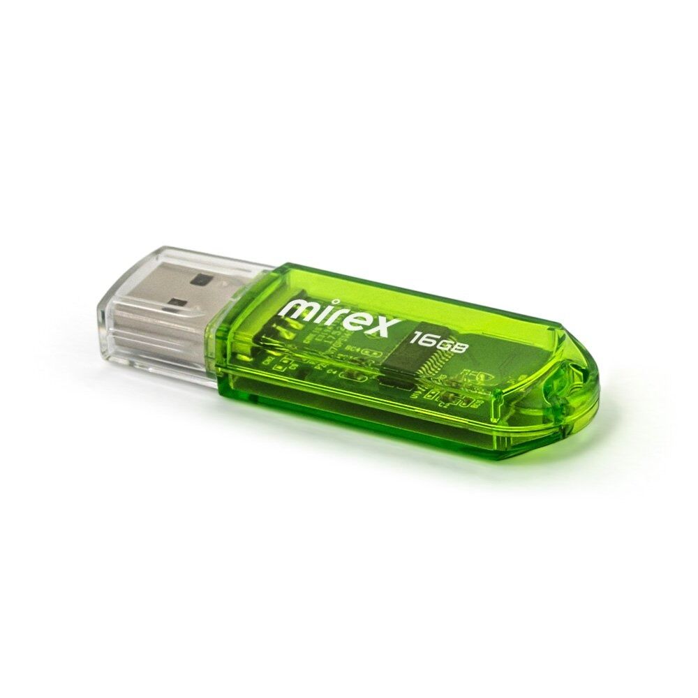 USB 2.0 Flash накопитель 16GB Mirex Elf, зелёный 4