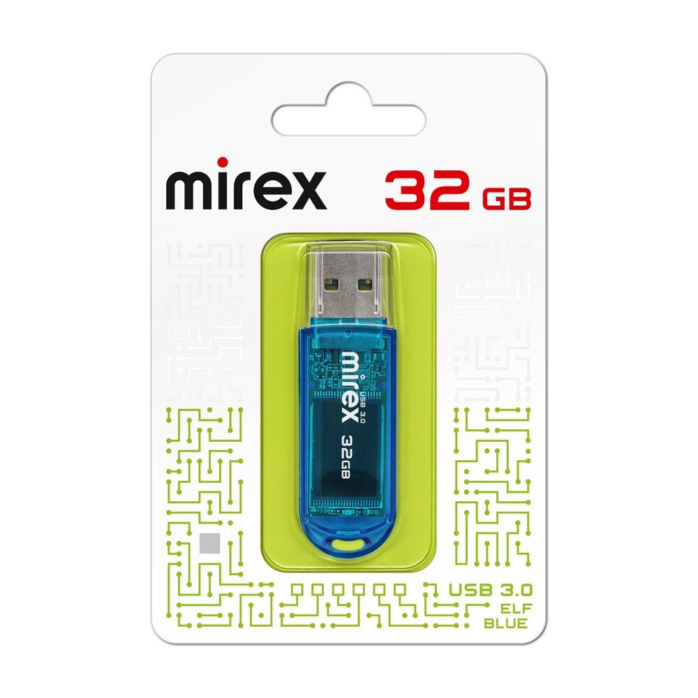 USB 3.0 Flash накопитель 32GB Mirex Elf, синий 5