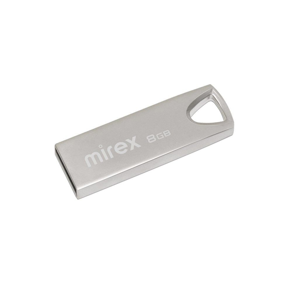 USB 2.0 Flash накопитель 8GB Mirex Intro, серебряный