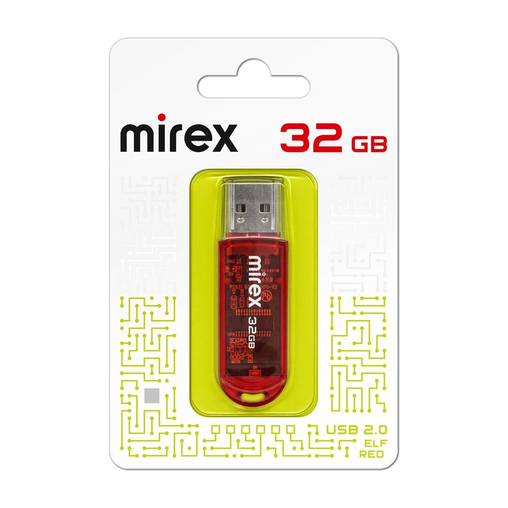 USB 2.0 Flash накопитель 32GB Mirex Elf, красный 5