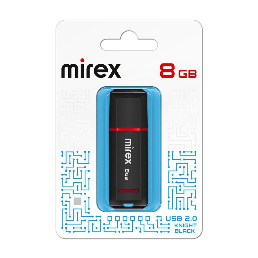 USB 2.0 Flash накопитель 8GB Mirex Knight, чёрный 4