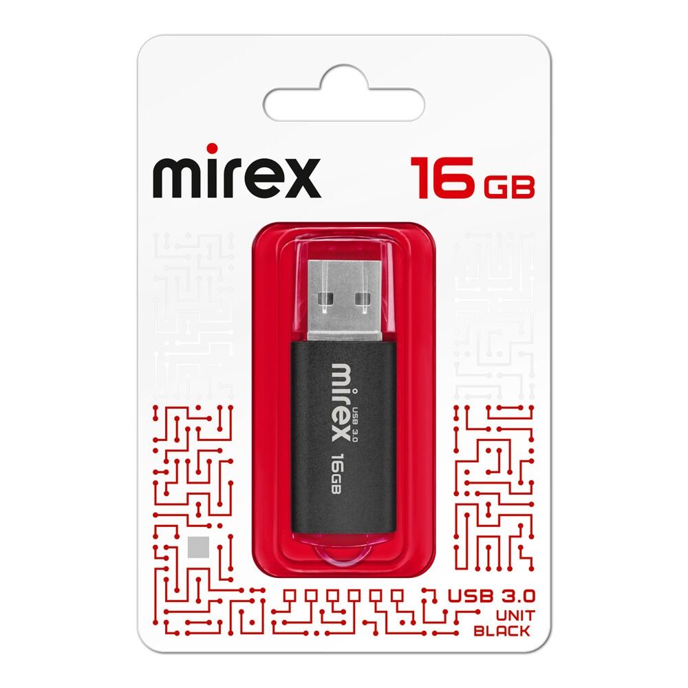 USB 3.0 Flash накопитель 16GB Mirex Unit, чёрный 4