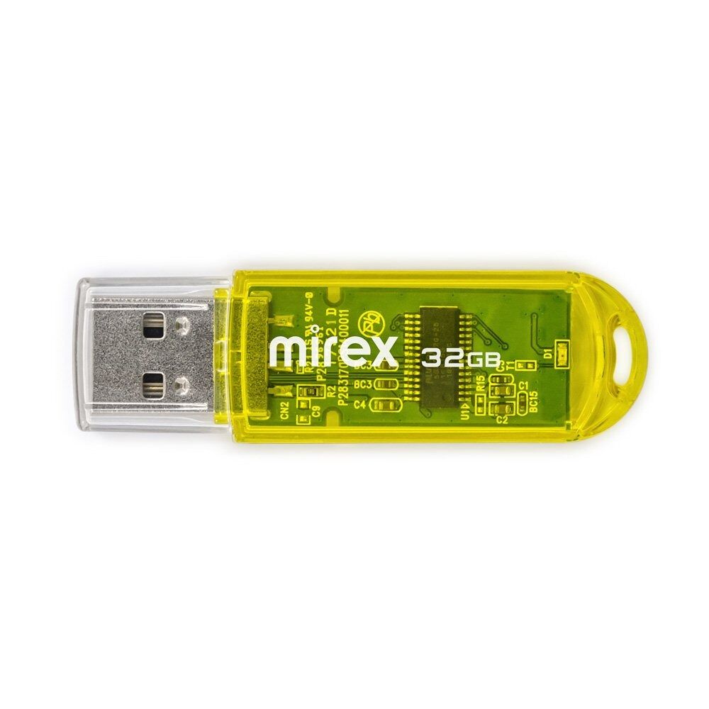 USB 2.0 Flash накопитель 32GB Mirex Elf, жёлтый 1