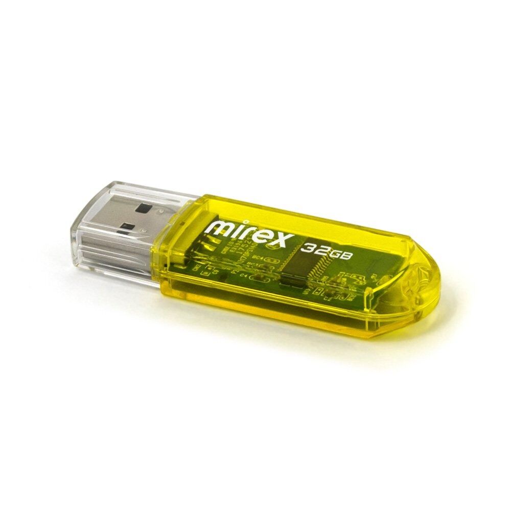 USB 2.0 Flash накопитель 32GB Mirex Elf, жёлтый 2