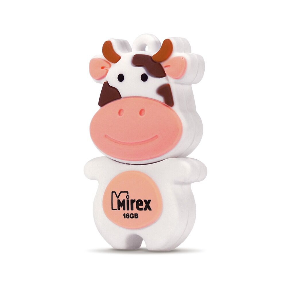 USB 2.0 Flash накопитель 16GB Mirex Cow Peach (корова)