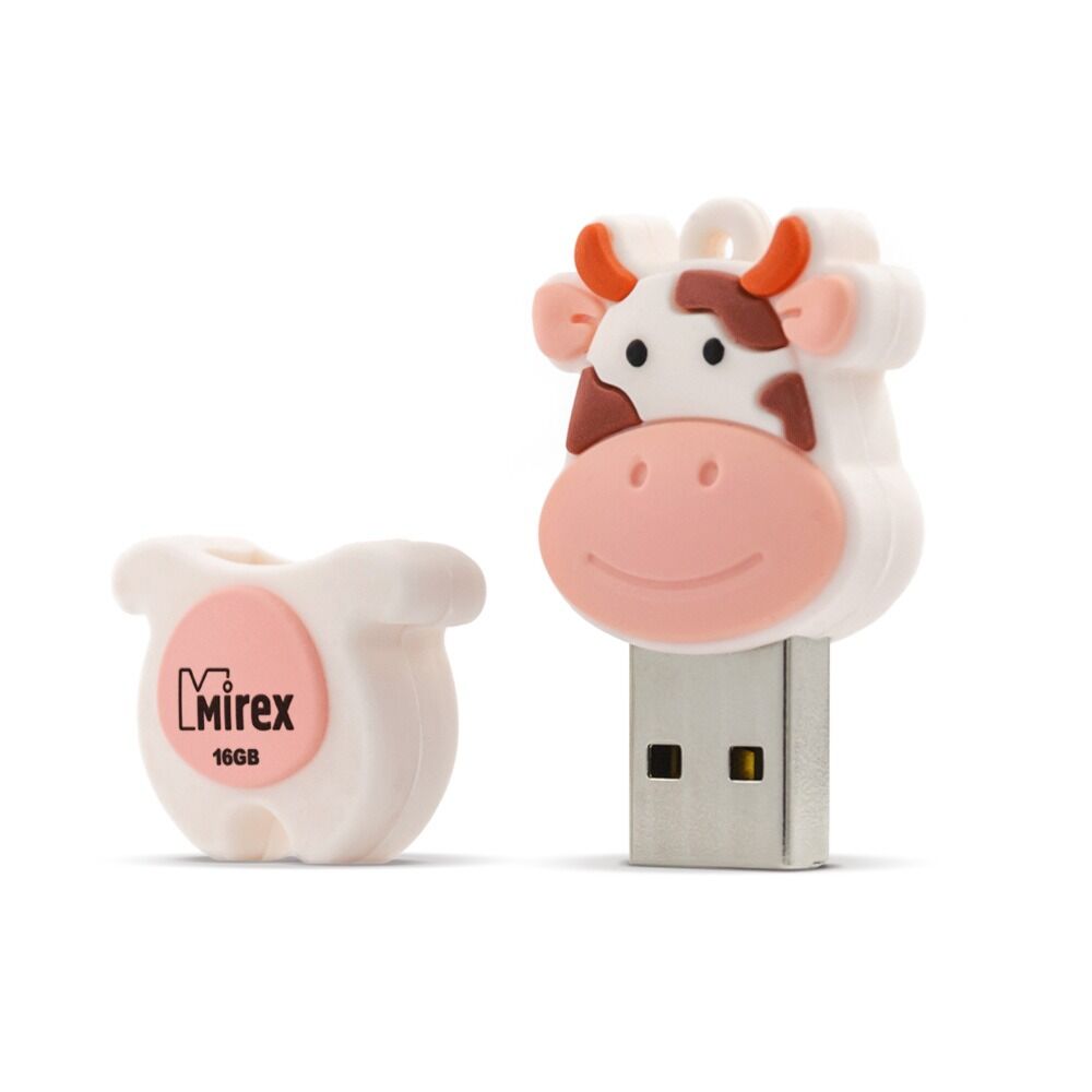 USB 2.0 Flash накопитель 16GB Mirex Cow Peach (корова) 4
