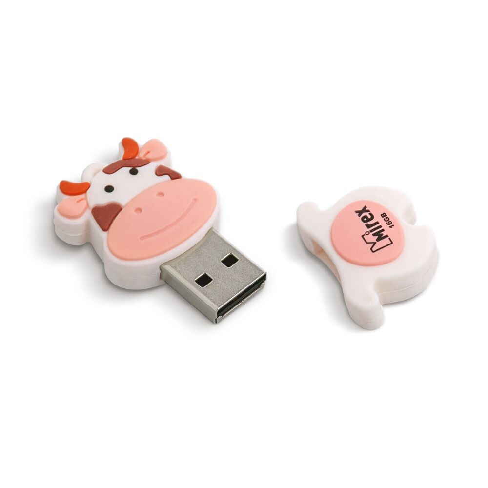 USB 2.0 Flash накопитель 16GB Mirex Cow Peach (корова) 5
