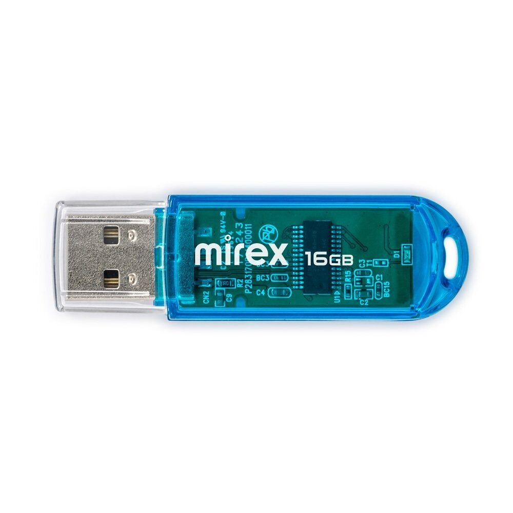 USB 2.0 Flash накопитель 16GB Mirex Elf, синий 1
