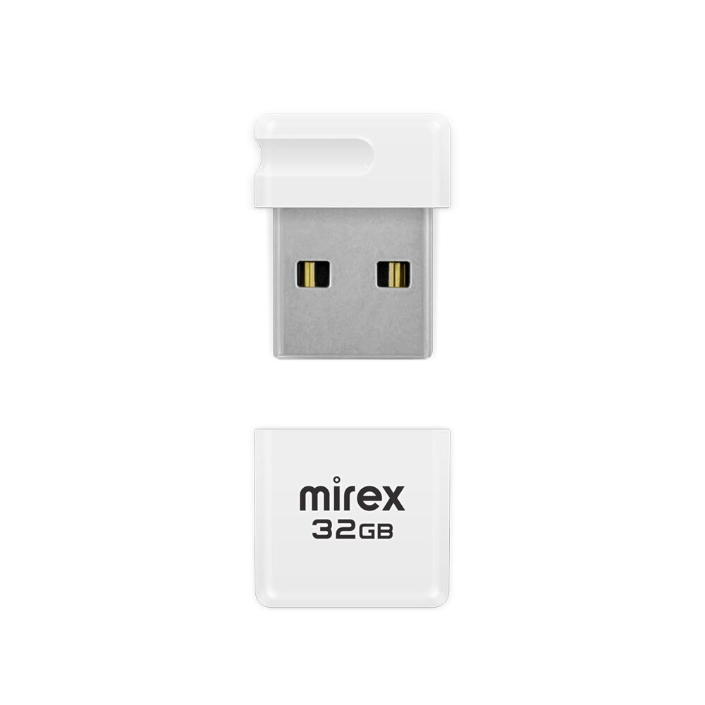 USB 2.0 Flash накопитель 32GB Mirex Minca, белый 2
