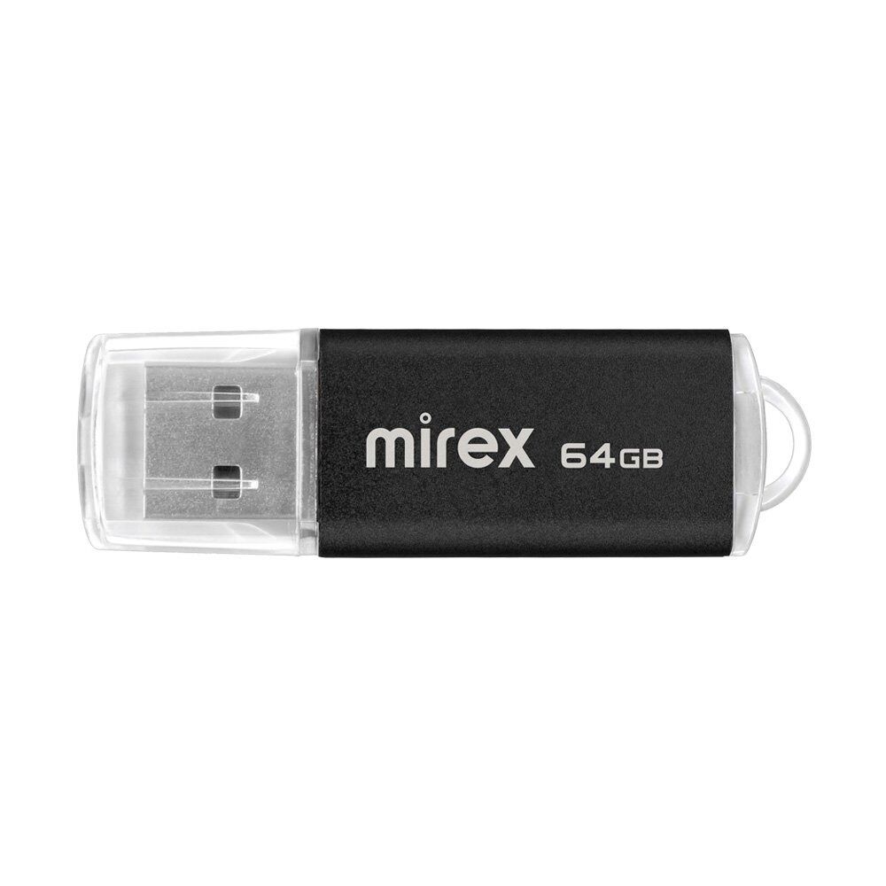 USB 2.0 Flash накопитель 64GB Mirex Unit, чёрный 2