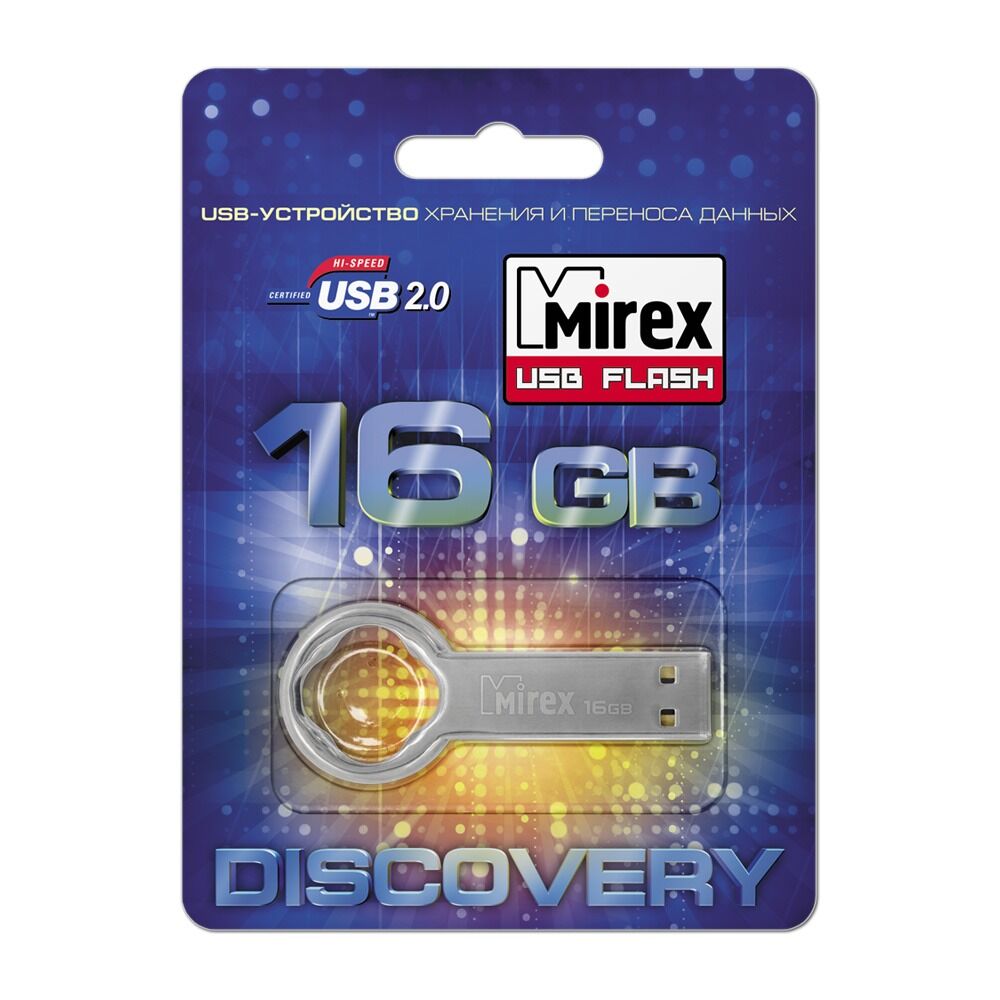 USB 2.0 Flash накопитель 16GB Mirex Round Key (круглый ключ) 5