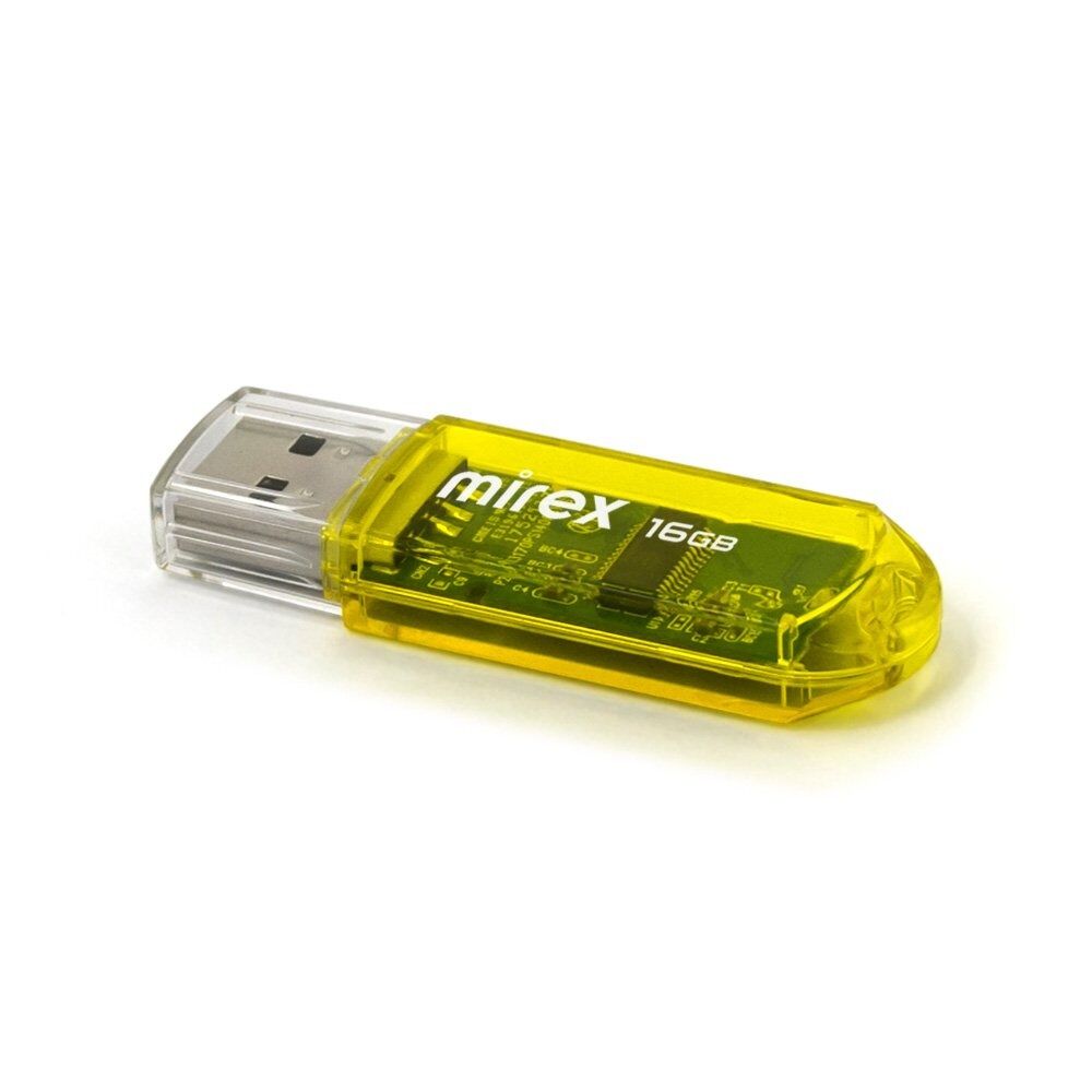 USB 2.0 Flash накопитель 16GB Mirex Elf, жёлтый 2