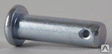 Штифт Ф10 х 25 х 20,5 цилиндрический с отверстием под шплинт, цинк DIN 1444 B