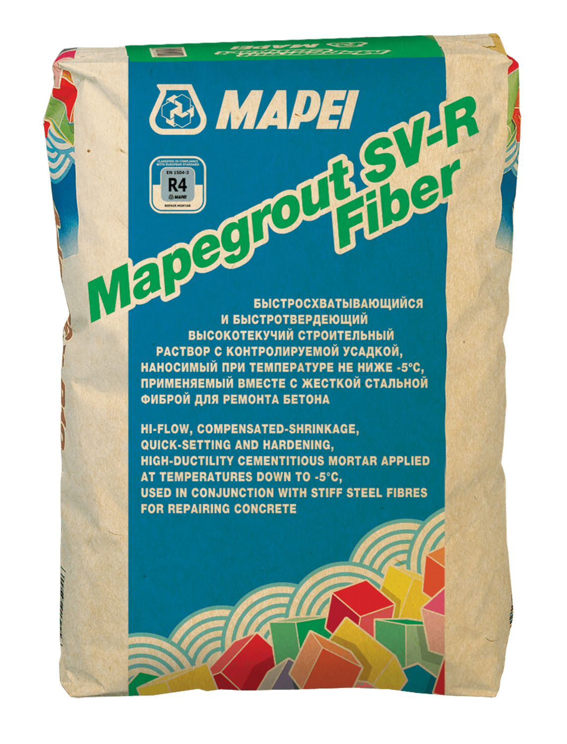 Растворная смесь наливного типа MAPEGROUT SV-R FIBER 25 кг