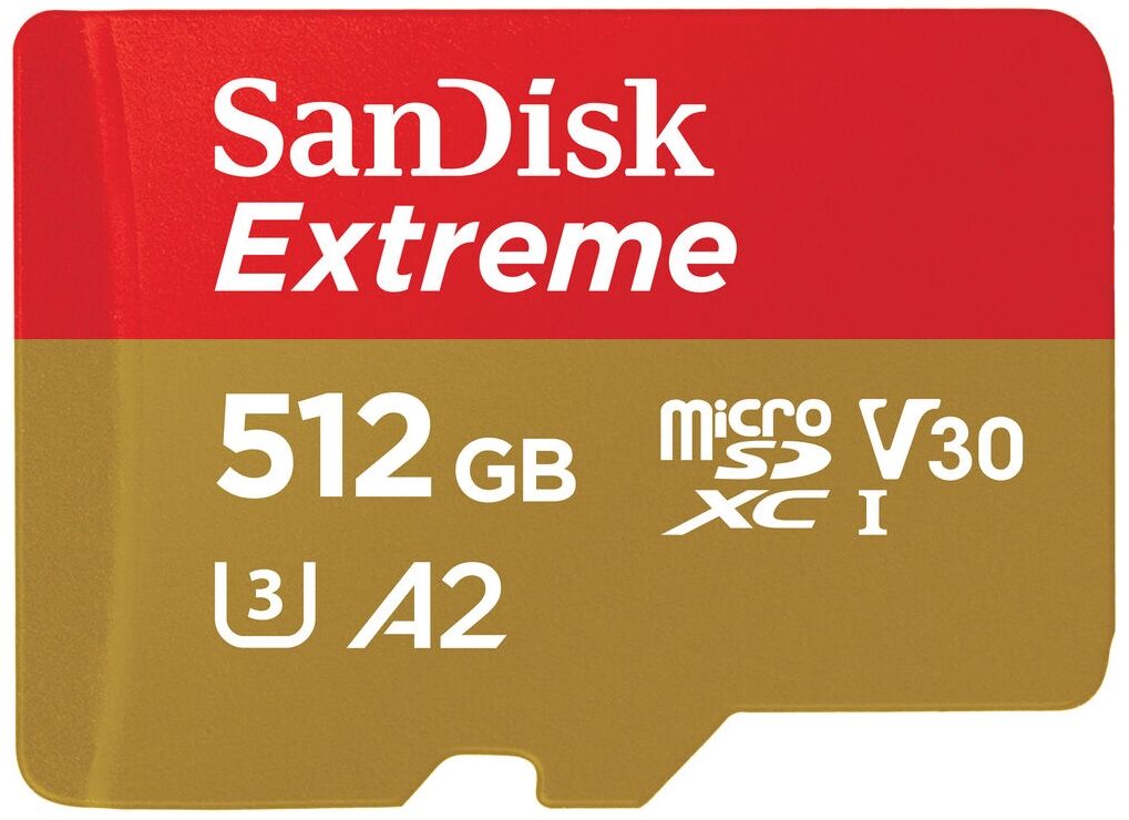 Карта памяти Sandisk Sandisk Extreme SDSQXAV-512G-GN6MN microSDXC/емкость 512 Гб запись/чтение 130МБ/с/190МБ/с