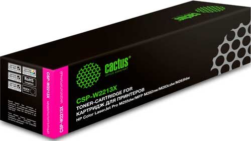 Картридж Cactus (CSP-W2213X) для HP M255/MFP M282/M283 пурпурный, ресурс 2450 страниц (CSP-W2213X) для HP M255/MFP M282/