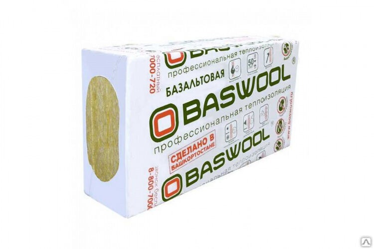 Утеплитель BASWOOL Руф-140 (1200x600x60) 4п/0,1728/2,88м2