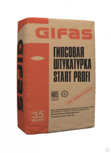Штукатурка гипсовая GIFAS START PROFI, 40 шт/35 кг 