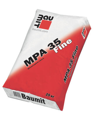 Штукатурная смесь Baumit MPA 35 Fine 40 кг/ 35 под