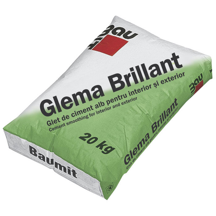 Шпатлевка Baumit Известково-цементная шпаклёвка GlemaBrillant 20кг/ 48 под