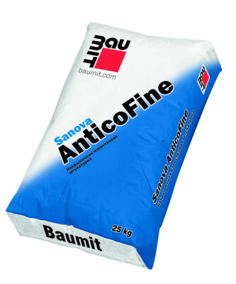 Штукатурка Baumit Известковая с добавлением цемента Sanova AnticoFine 25кг/42 под