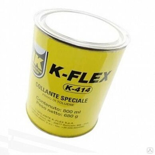 Клей K-FLEX K-414 для вспененных полиэтиленов и каучука (0,8 литра) 
