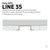 Разделительный профиль для световых линий Belprofil line ширина 35мм, 2,0м #5