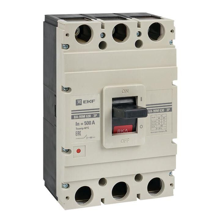 Выключатель автоматический 3п 630/500 А 50кА ВА-99М PROxima EKF mccb99-630-500m
