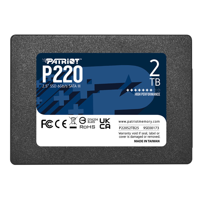 P220S2TB25, Диск SSD PATRIOT P220 2.5" 2TB SATA III (6Gb/s)