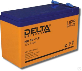 Аккумуляторная батарея Delta HR 12-7,2 (12V 7,2Ah) #1