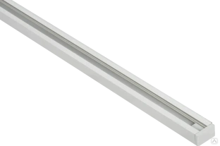 LIGHTING Шинопровод осветительный однофазный 1,5м белый в комплекте с токовводом и заглушкой IEK 